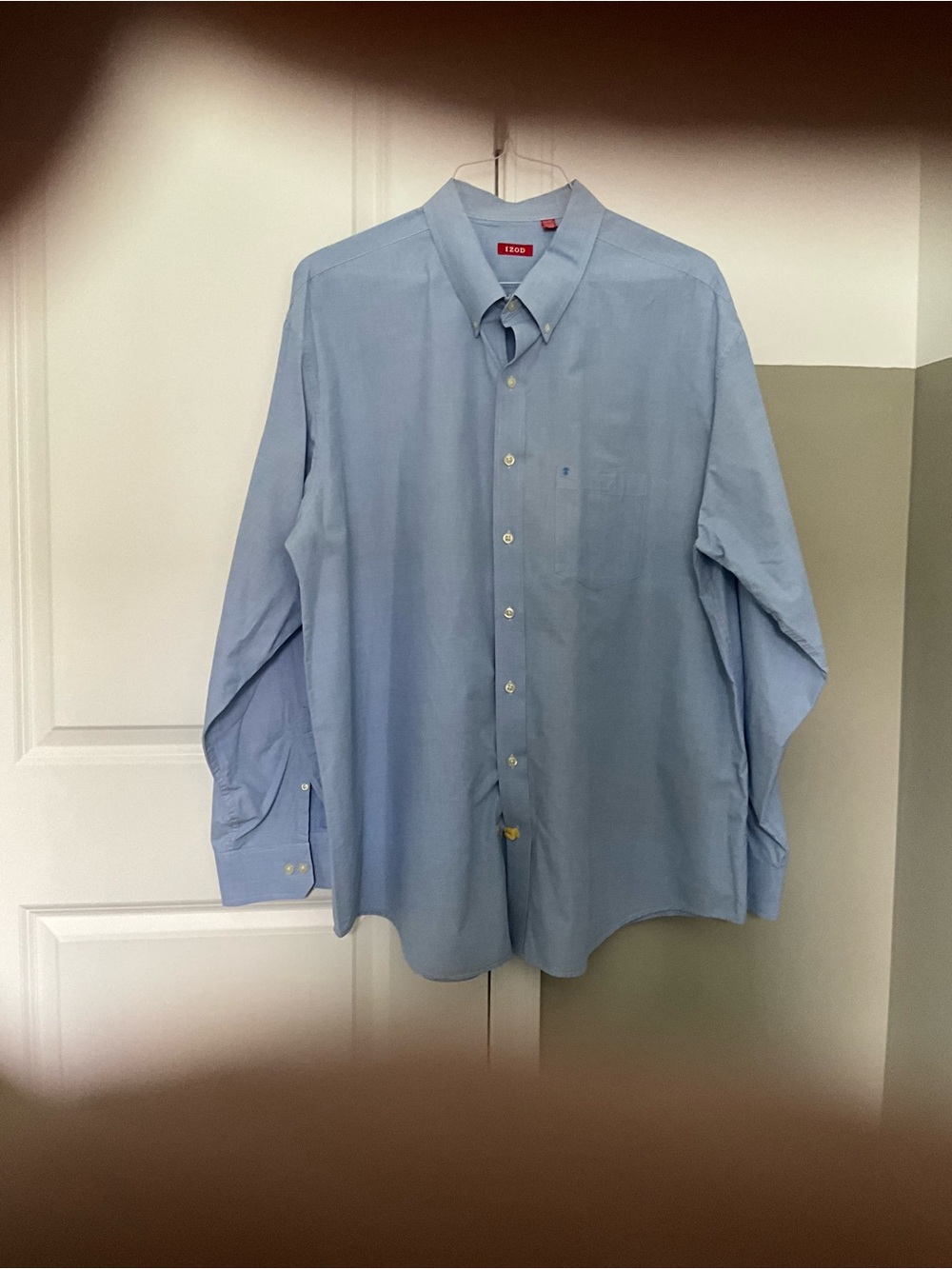 Izod Light Blue Men's Dress Shirt Size 3XLT
